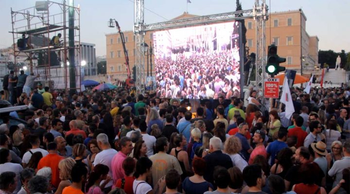 03.07.2015 – BAILOUT REFERENDUM: “YES / NO” GATHERINGS